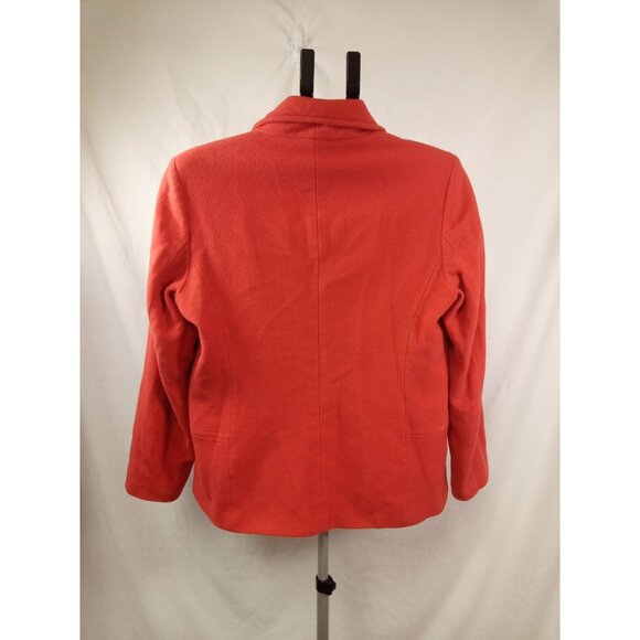 Casual Corner Women's Orange Blazer Size 12 - Picture 4 of 7